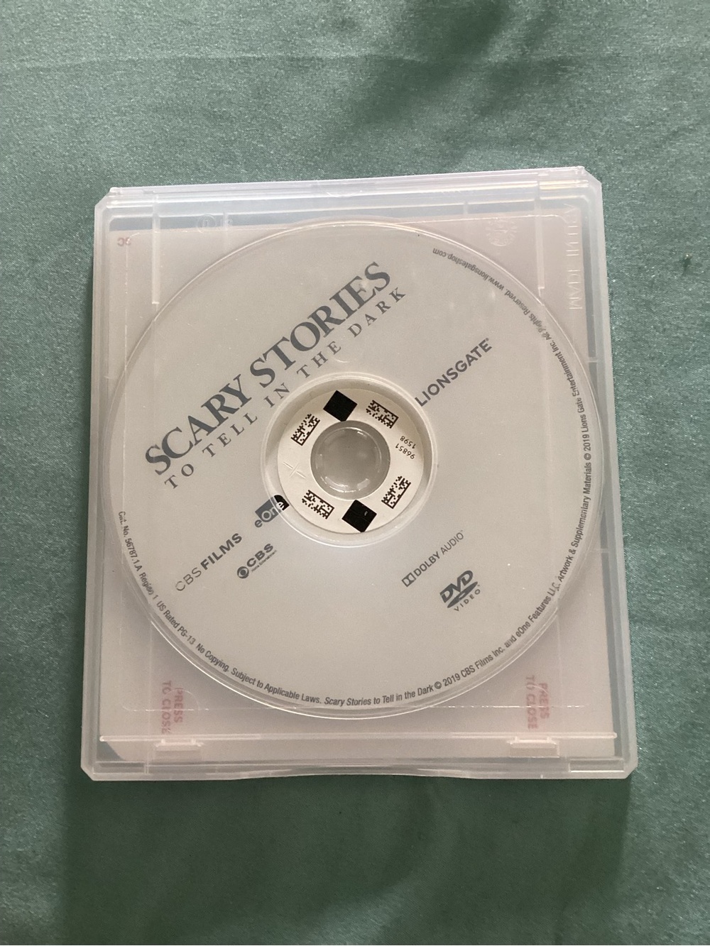 Scary Stories to Tell in the Dark DVD - White Disc
